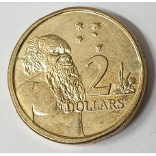 AUSTRALIA 2016 . TWO 2 DOLLARS COIN . ERROR . OFF CENTRE MIS-STRIKE